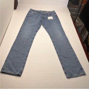 AG Adriano Goldschmied Everett Slim Straight Mens SZ 31 x 33 Blue Denim Jean NEW